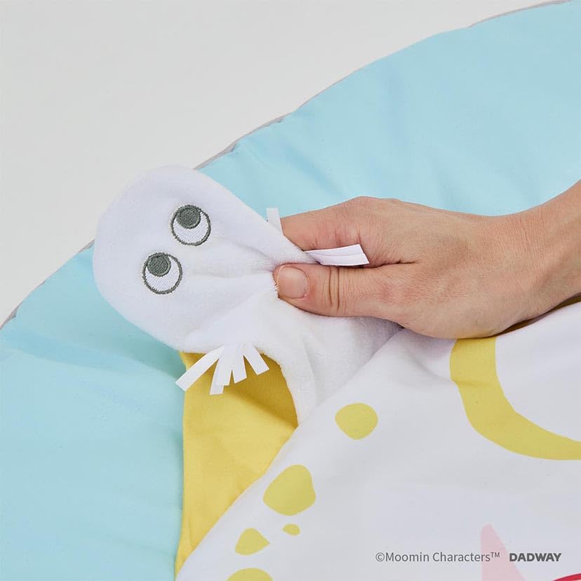 DADWAY MOOMIN BABY Moomin/Sweet Dreams Play Mat, Round, with Toy Attachment, Washable, NZMB008260000