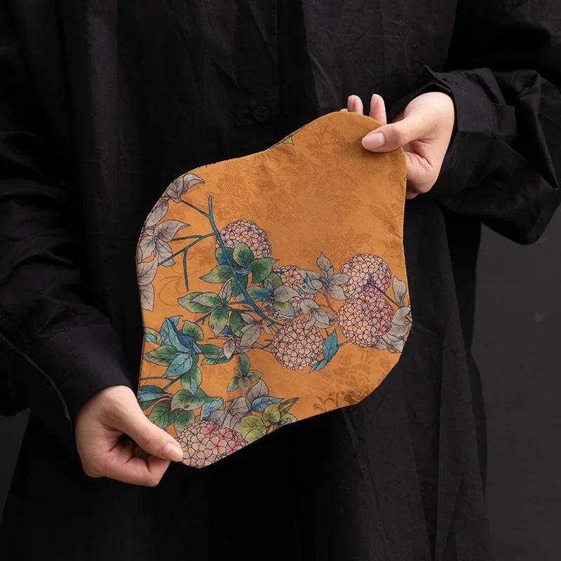Xiangyun Yarn National Style Retro Tea Mat Fabric Teapot Mat Zen Mat Tea Set Tea Ceremony Utensils