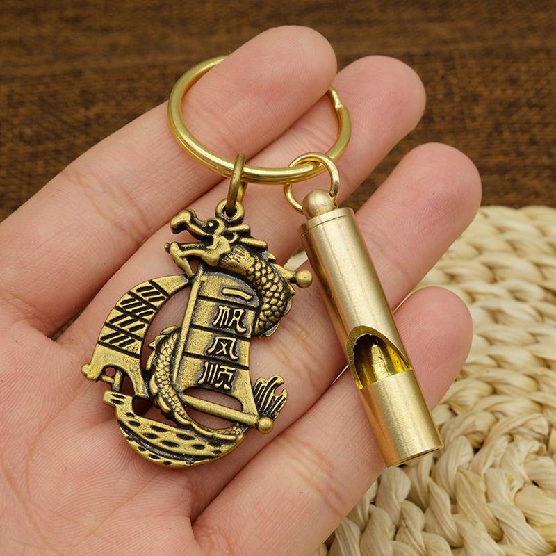 Brass Whistle High Decibel Portable Outdoor Whistle Hiking Camping Life-Saving Whistle Referee Training Whistles Outdoor Gadgets