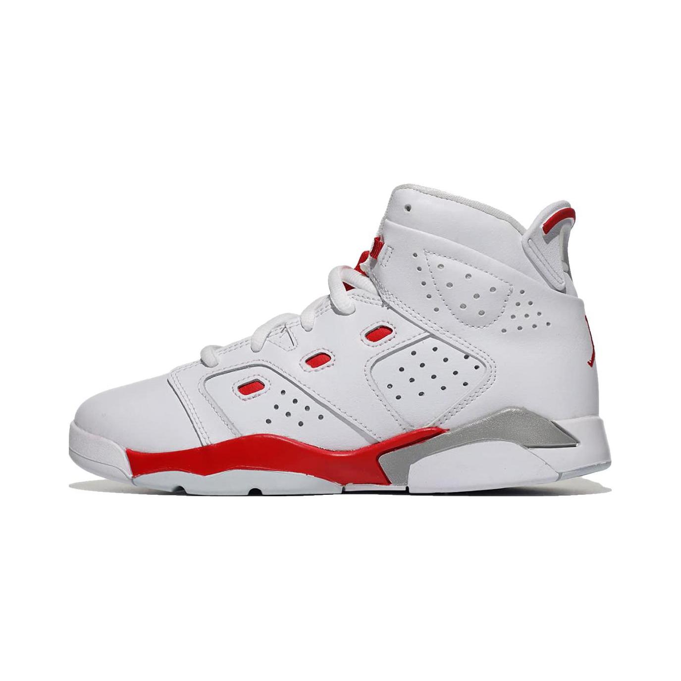 

Кроссовки Air Jordan 6-17-23 PS Белые Огненно-красные Детские Университетский-красный Металлический-платиновый DM1160-106 31.5
