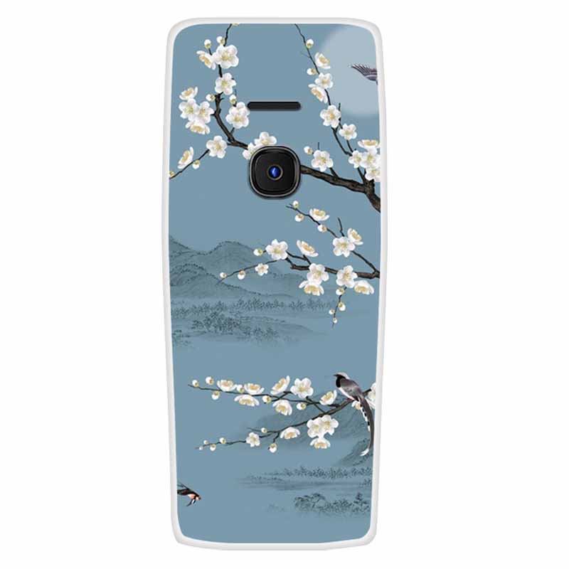 For Nokia 8210 4G Case Soft Silicone Space Landscape Covers for Nokia 6300 4G Cases Colorful Bumpers Cat Phone Protective Bags