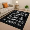 New Fast F-Furious Vin Diesel Racing Car Living Room Non-Slip Area Rug Carpet For Bedroom Playroom Sofa,Easy Clean Home Doormat