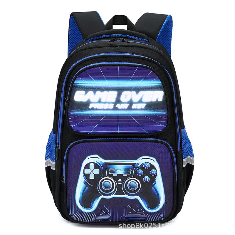 School Backpack for Boys Grades 3-9 Large Capacity Lightweight Multi-Compartment Lightweight Durable Anti-Shoulder Bag