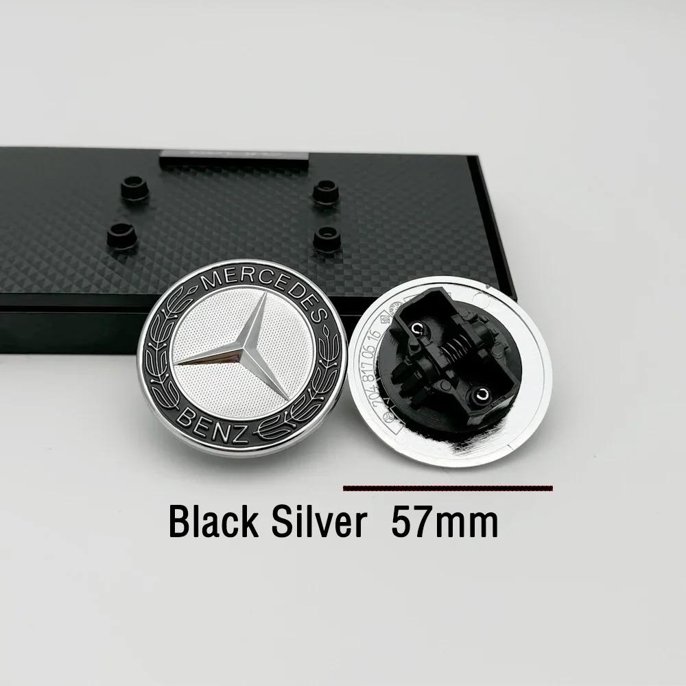 

C200 E200 New 2025 For Mercedes Benz 1pcs 57mm Car Front Hood Emblem Badge Bonnet Car Accessories For Mercedes Benz W204 W124 W2