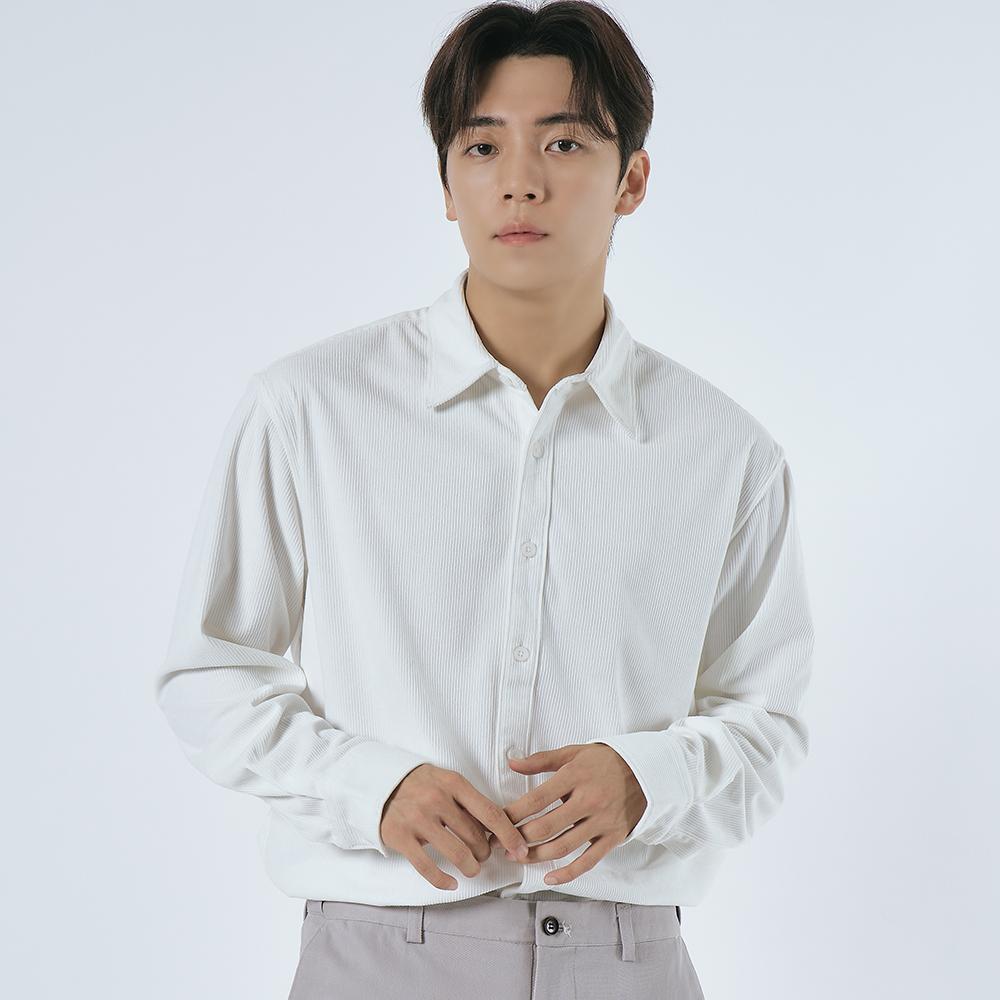 LXT Corduroy Straight Shirt [White]