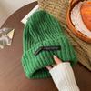 Elegant And Stylish Womens Knit Beanie Warm Cotton Hat With Trendy Design Letter