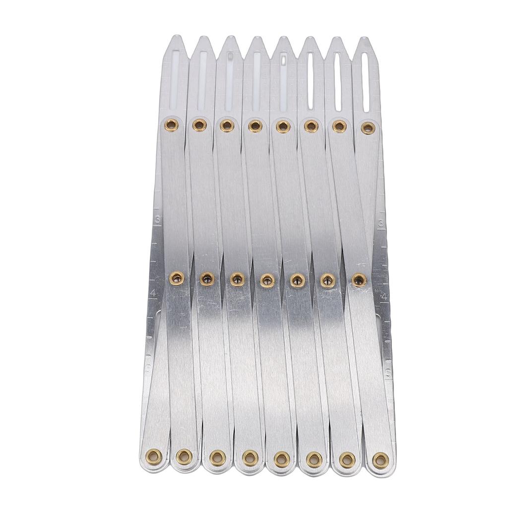 Aluminum Expanding Sewing Gauge Adjustable Equal Space Button Guide Measure for Buttons Pleats Crafts