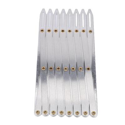 Aluminum Expanding Sewing Gauge Adjustable Equal Space Button Guide Measure for Buttons Pleats Crafts