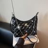 Premium Texture Diamond-encrusted Messenger Bag Women's New Underarm Bag Versatile Fashion Shoulder Bag