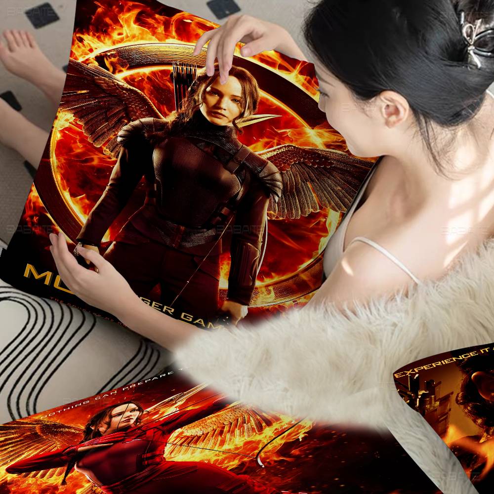 Classic Movie The Hunger Games Pillow Cushion Cover Pillowcase Living Room Sofa Home Decor Customized