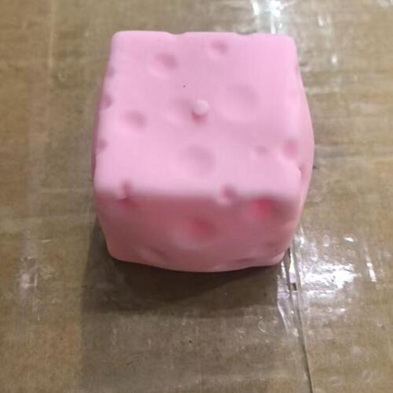 Cheese Mini Cube Stress Ball Big Cheese Shapeable Squeeze Ball Non-Bounce Fidget Toy Asmr Sensory Anti-Stress Toy Adult Gifts
