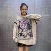 2025 European Trendy Women's Oversized Mickey Mouse Cartoon Long Sleeve Sweater