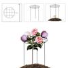 Flower Support Ring Useful Solid Metal Peony Flower Support Stake for Garden