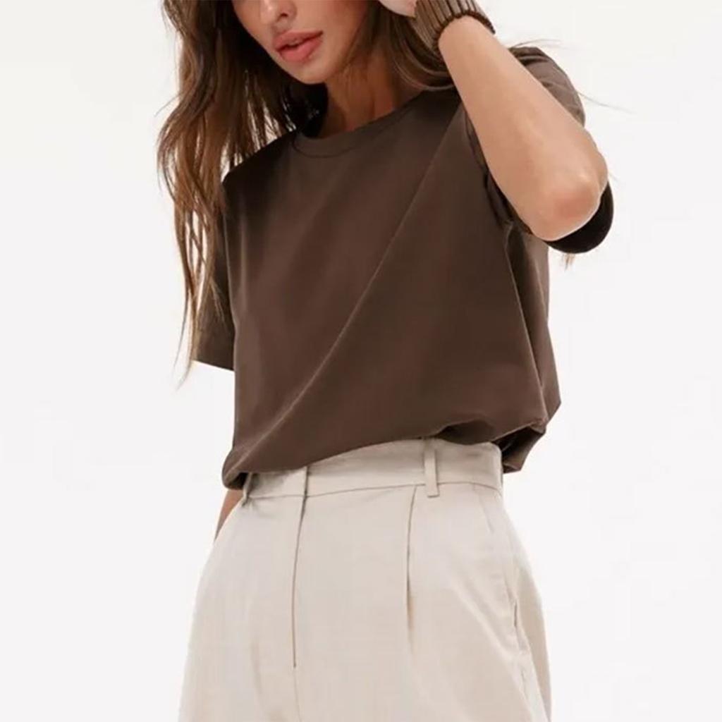 Summer Fashion Trend New Women's Fashion Casual Round Neck Short Sleeve T-Shirt