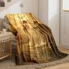 Jesus Baptism Blanket  Printed Blanket for Living Room Bed Couch lunch break Soft Cozy Blanket for Friend's festival Gift