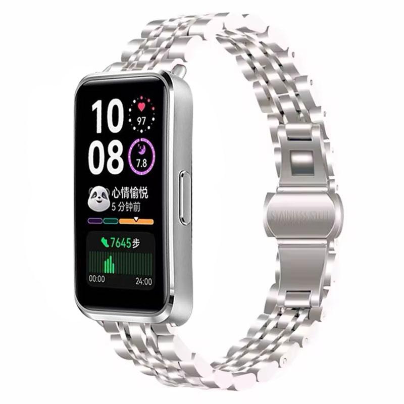 Metal Strap For Huawei Band 10 9 8 Smartwatch Stainless Steel Replaceable Bracelet Wristband For Huawei Band 8/9/10 Accessories