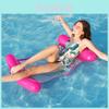 Adult Inflatable Water Lounger Float With Foldable Net Pocket Creative Swim Ring