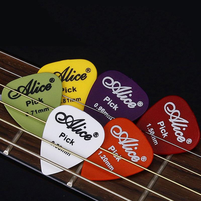 Electric Guitar Pick with Storage Box Acoustic Music Picks Plectrum 0.58/0.71/0.81/0.96/1.20/1.50mm Thickness Guitar Accessories