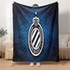 Coperta in Flanella con Stemma del Club Brugge Fc, Morbido Poliestere, Design Moderno, Per Tutte le Stagioni per Campeggio, Viaggi, Regali per le Feste o Compleanni