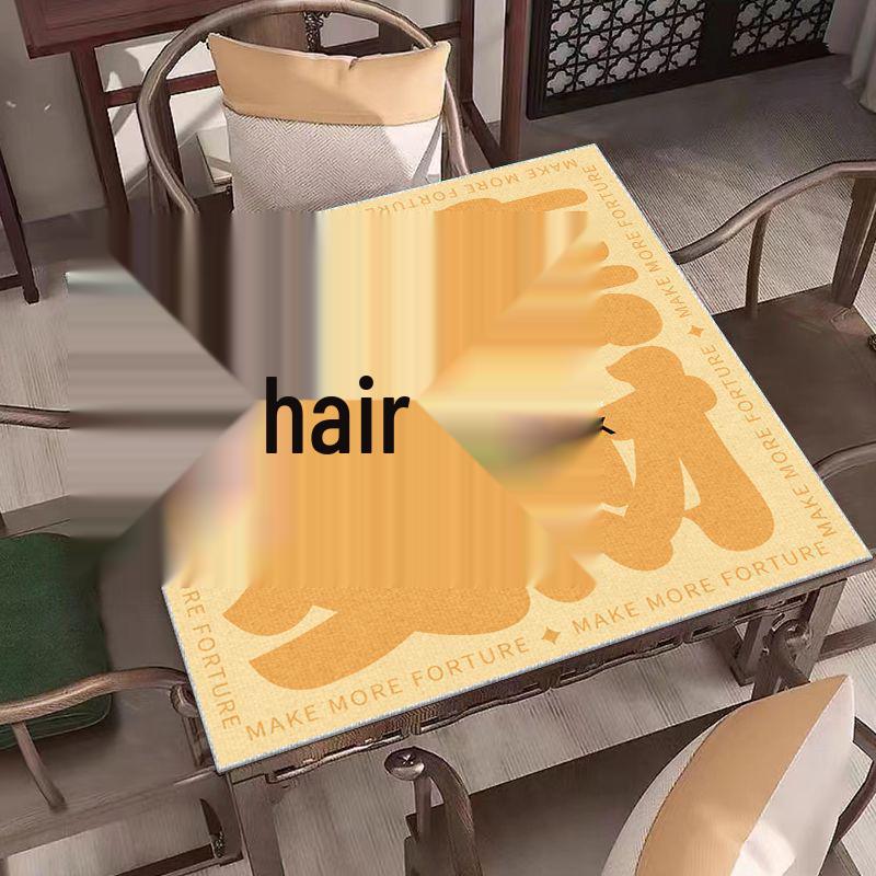 Chinese Style Mahjong Table Mat - Soundproof, Noise-Reducing, Wear-Resistant Square Table Cloth for Chess and Card Rooms