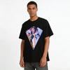 Urban Fantasy Character Print T-Shirt, Trendy Anime Style Unisex Casual Top For Daily Wear Pure cotton T-shirt