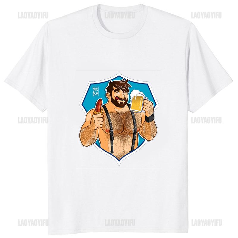 New Arrival Adam Likes Funny Cotton T-Shirt Bobobear Printed Gay T Shirt Humor BEAR Graphic Fashion Comfort Breathe Man Tshirt