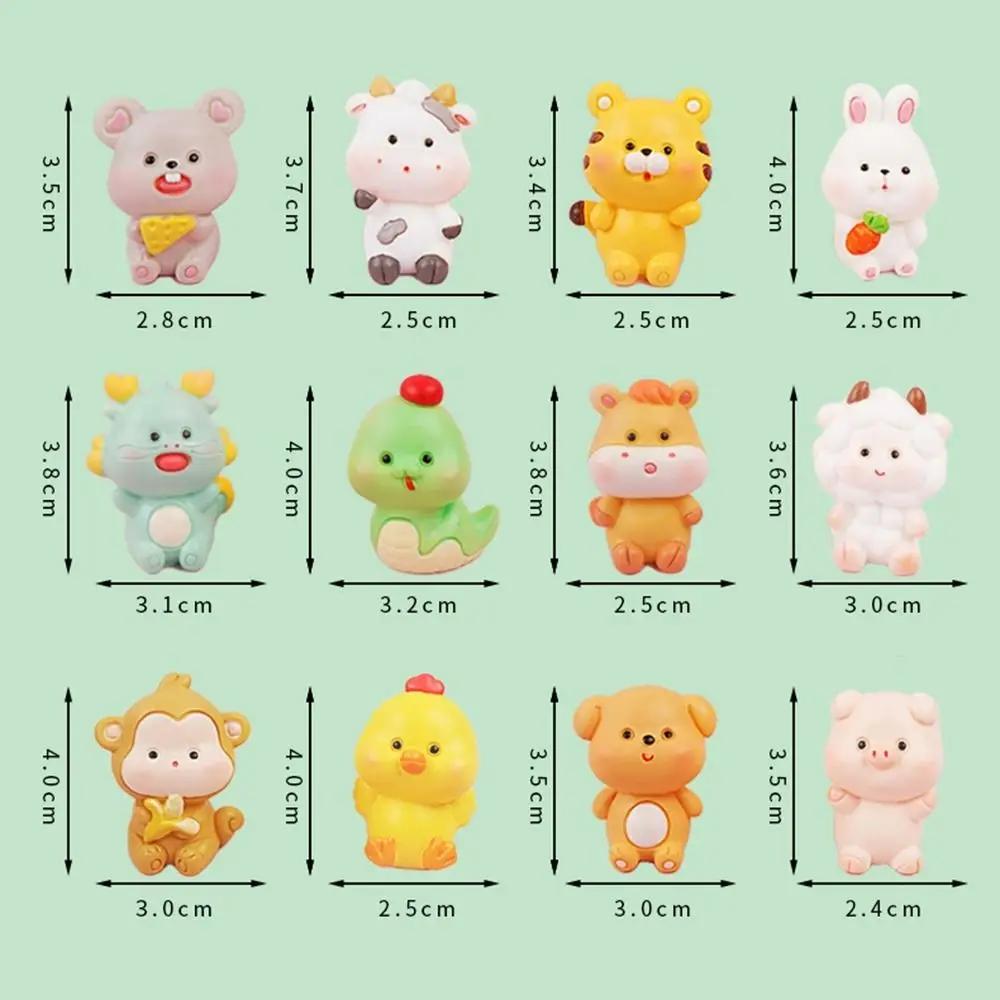 New Resin Animal Landscape Decoration Desktop Decoration DIY Miniature Statue Cute Cartoon Mini Figurines Home
