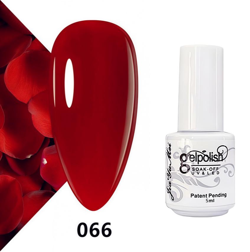 GELPOLISH Nail Art Set: Base, Top Coat, Transparent & White Gel Polishes