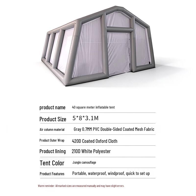 COUVEZI 40sqm Inflatable Jungle Camo Emergency Rescue Tent