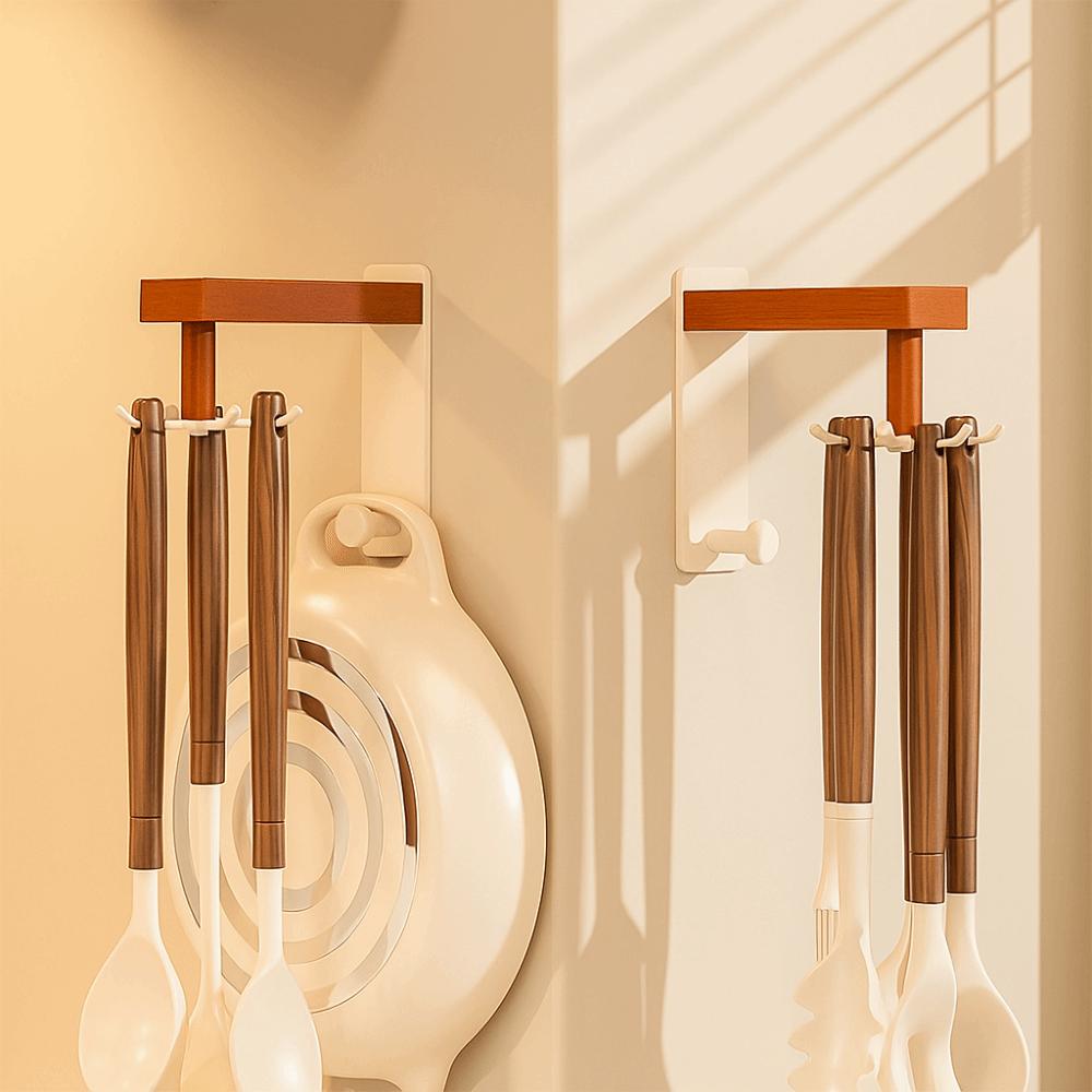 8-Claw Design 8-Claw Kitchen Hanger Multifunctional Utensil Organizer Pans Storage