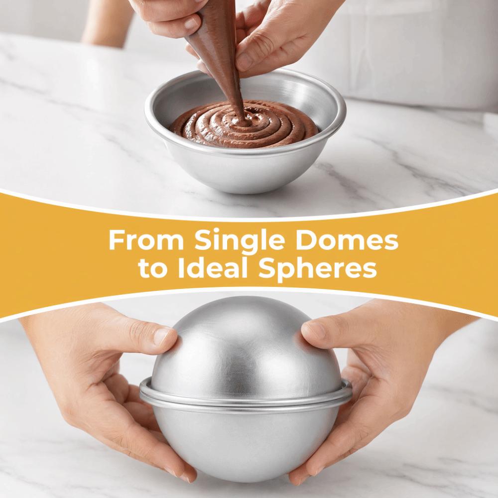 Aluminum Half Sphere Mold Shallow Half Sphere Hemisphere Cake Pan Dome Cake Pan Cake Baking M