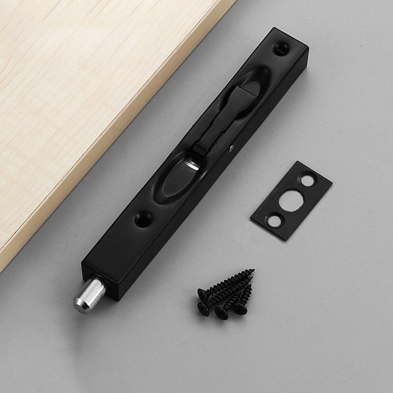 

1Pc Door Edge Lever Action Flush Bolt Door Guard Lever Timber Patio Doors 6/8Inch Stainless Steel Spare Tools 15cm