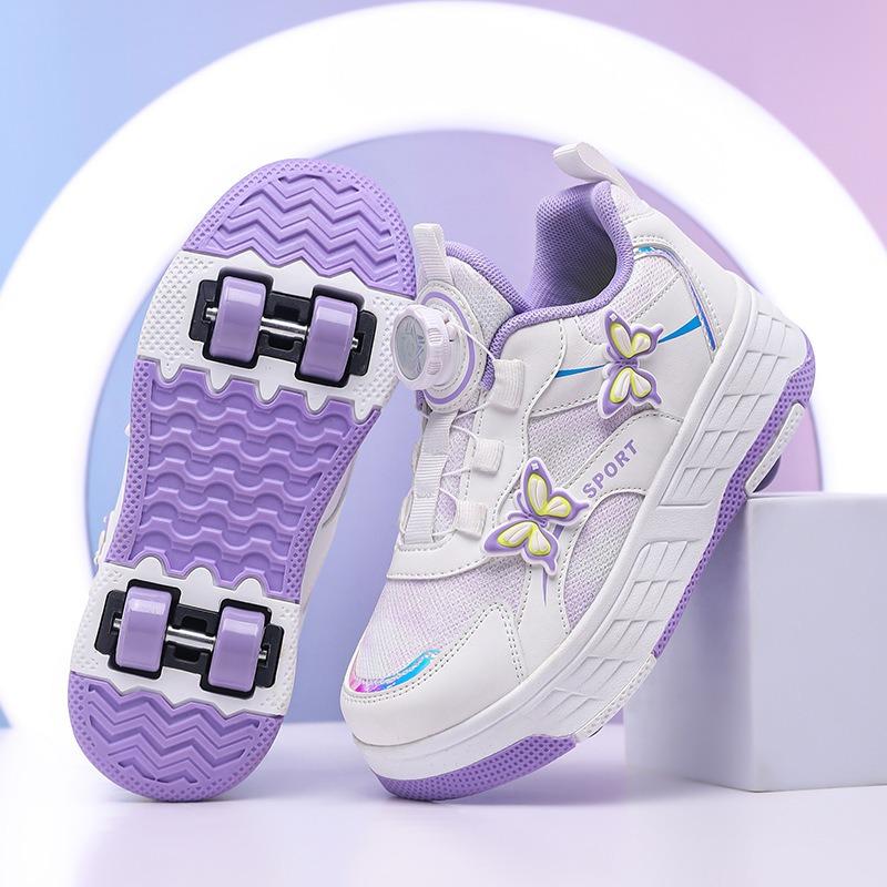 New Runaway Shoes Four-wheel Pulley Shoes Girls Children with Wheels Shoes Children's Skates
