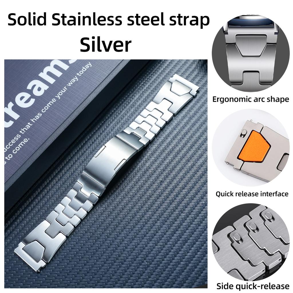 For HUAWEI WATCH GT6 Pro 46mm Stainless Steel strap 22mm Quick release Metal Bracelet GT5 pro GT5 GT4 GT3 GT2 watch band Men