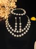 Elegant Bride Jewelry Set: European & American Necklace & Earrings for Evening Gowns