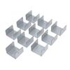 10pcs Timber Post Fasteners U Shape Galvanised Steel Anti Theft Anti Vibration Fence Panel Clamps for Concrete Wood