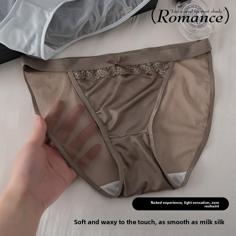 Damska Nowość Wiosna i Lato Cienka Seksowna Siateczkowa Bawełniana Bielizna Szybkoschnąca