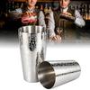2 Piece Set Etched Pattern Boston Shaker Metal Cocktail Shaker Set  Cocktail Making