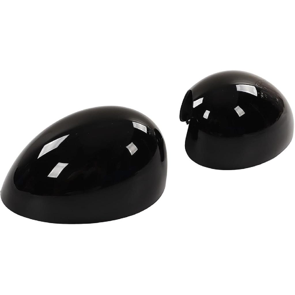 Side Mirror Cover Protector 2pcs Door Mirror Cover Left Right Glossy Black Rear View Mirror Cover Replacement for R55 R56 R57 R58 R59 R60 R61