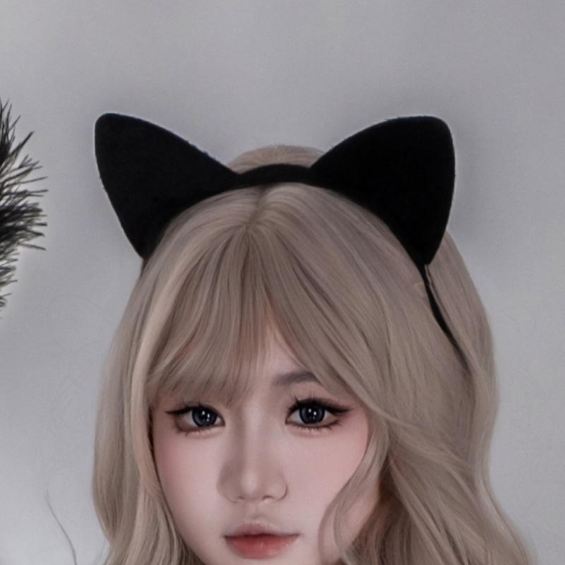 Internet celebrity cute cat rabbit ears headband sex accessories halloween party costume pussy headgear black