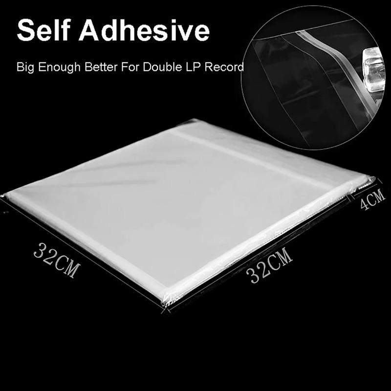 50 Stück 12 Zoll PE Schallplatte LP LD Schallplatte 7,5" OPP Plastiktüten Antistatische Plattenhüllen Äußere Innere Plastik Klarsichthülle