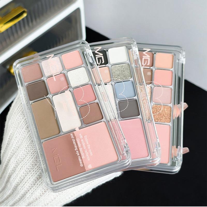 Mgl Twelve Color Low Saturation Pink Eyeshadow Palette For Daily Commute