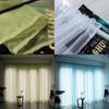 Colorful Solid Sheer Panel Window Curtain With Fashionable Shading Features