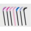 50pcs Eyelash Brush Set Disposable Mini Spiral Flexible Makeup Eyelash Brush for Extension Pink Wand Black Brush Head