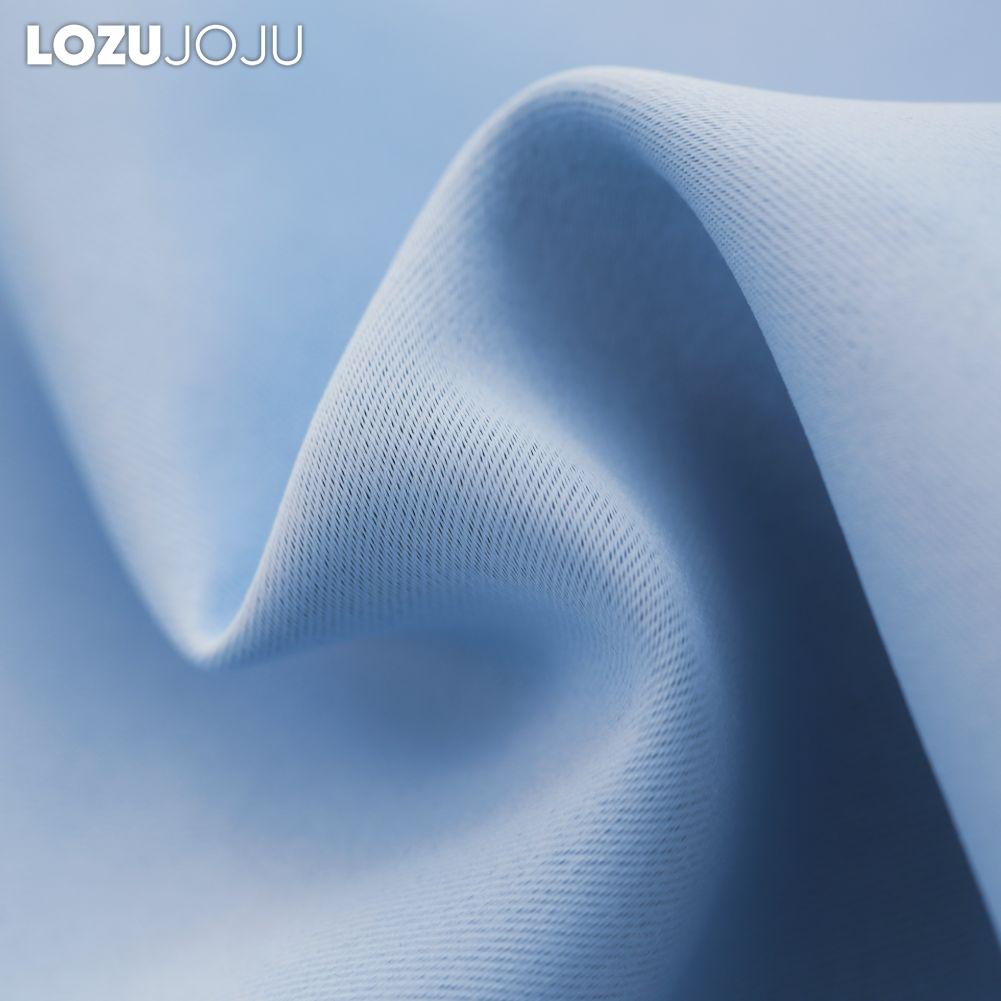 A Set of LOZUJOJU Versatile Curtains Gradient Color Sheer Curtain and Solid Color 80% Blackout  Curtain Set for Window Living Room Bedroom Home Decor
