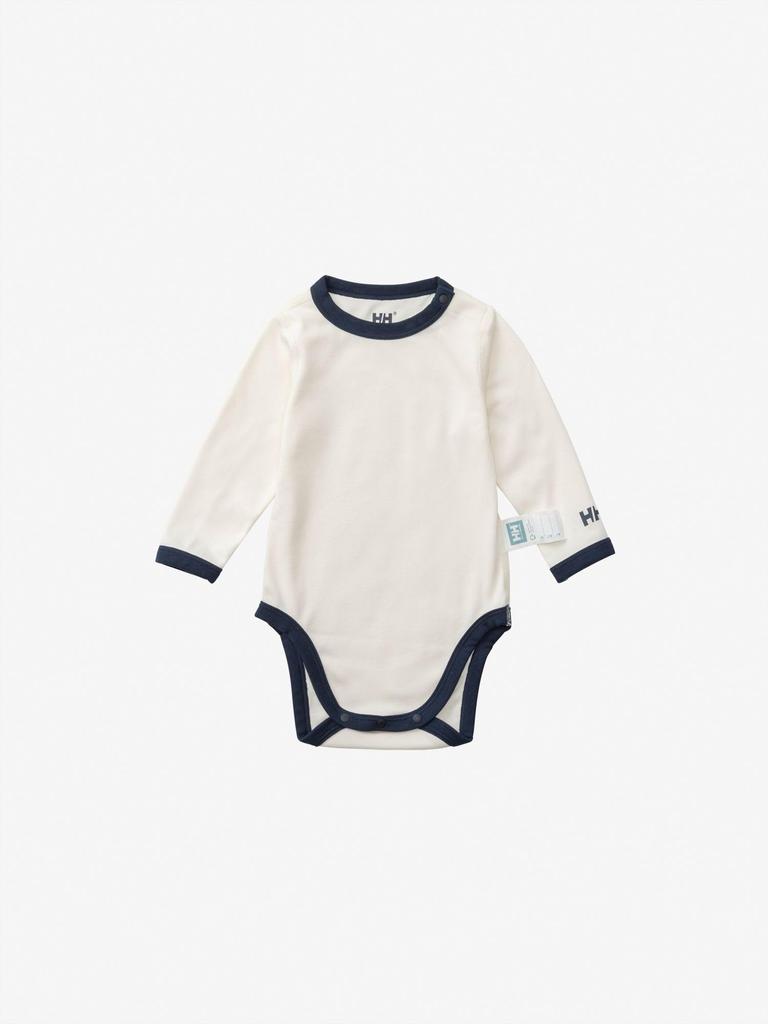 Helly Hansen B My First HH Long Sleeve Marine Rompers Set, Ivory, Size 80