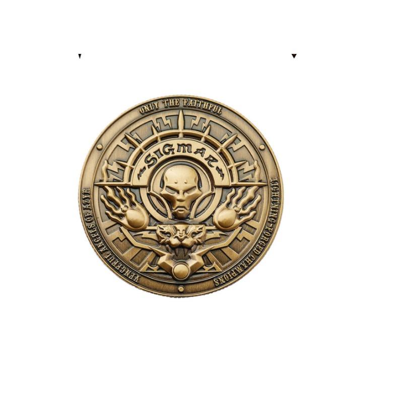 

[Starforged Star Casting] Памятная монета «Оружие Бога Громового Литья», бронза, эпоха Warhammer Sigma