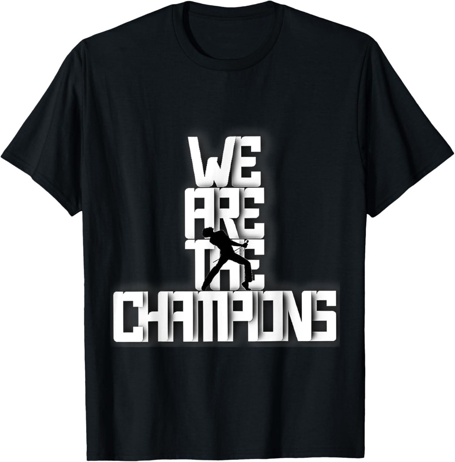 NEW LIMITED We Are The Champions Vintage Retro T-Shirt S