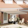Retractable Awning Beige 400 X 300 Cm Polyester and Metal