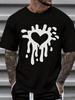 Unisex tričko s designem kapajícího srdce Streetwear Móda Grafické unisex tričko